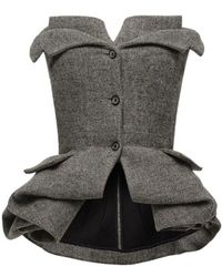Magda Butrym - Magda Burtym Strapless Blouse - Lyst