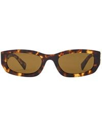 Miu Miu - Narrow Rectangular Sunglasses - Lyst
