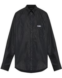 Balenciaga - Bb Embroidered Oversized Shirt - Lyst