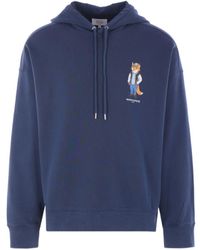Maison Kitsuné - Maison Kitsuné Fox Printed Drawstring Hoodie - Lyst