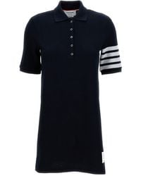 Thom Browne - Patch Detail 4-Bar Mini Polo Dress - Lyst