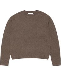 Acne Studios - Logo Patch Crewneck Jumper - Lyst