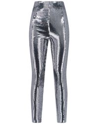 MM6 by Maison Margiela - High-Waisted Sequinned Trousers - Lyst