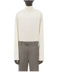 Bottega Veneta - Logo Embroidered Turtleneck Jumper - Lyst