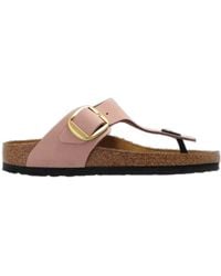 Birkenstock - Gizeh Suede Slides - Lyst