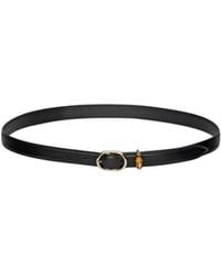 Gucci - Oval Buckle Thin Belt - Lyst