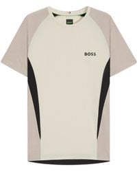 BOSS - Panelled Short-Sleeve T-Shirt - Lyst