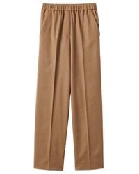 Miu Miu - Camel Hair Drawstring Pants - Lyst