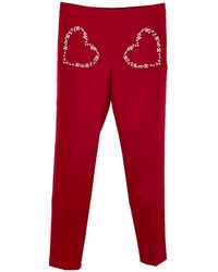 Moschino - Heart-Shaped Bag Casual Pants - Lyst