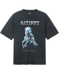 Satisfy - Graphic-Print Distressed-Effect T-Shirt - Lyst