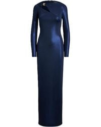 Ralph Lauren - Round Neck Long Dress - Lyst