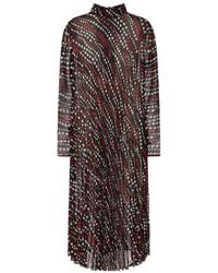 RED Valentino - Star Print Pleated Dress - Lyst