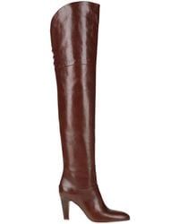 Chloé - Solid-Colored Tall Leather Boots - Lyst