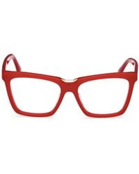 Max Mara - Rectangle-Frame Glasses - Lyst