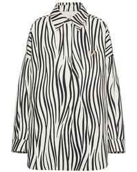 Valentino - Faille Overshirt With Zebra 1966 Print - Lyst