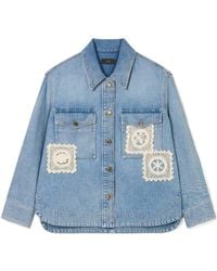 Alanui - Islands Diary Denim Overshirt - Lyst
