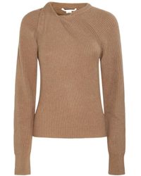 Stella McCartney - Ribbed Knitted Long Sleeved Jumper - Lyst
