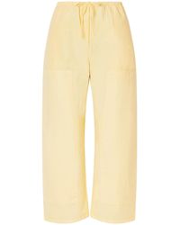 Leset - Low-Rise Wide-Leg Pants - Lyst