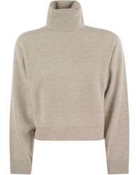 Brunello Cucinelli - Roll-Neck Knitted Jumper - Lyst