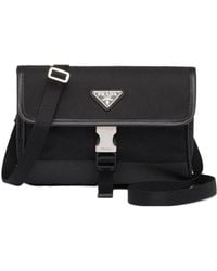 Prada - Re-Nylon And Saffiano Leather Smartphone Case - Lyst
