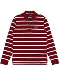 Armani Jeans - Logo Striped Polo Shirt - Lyst