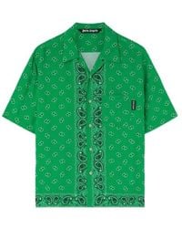 Palm Angels - Paisley Printed Short-Sleeved Shirt - Lyst