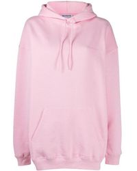 Balenciaga - Logo Printed Oversize Hoodie - Lyst