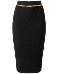Elisabetta Franchi - Chain Linked Pencil Skirt - Lyst