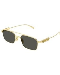 Gucci - Eyewear Rectangular Crystal-Logo Sunglasses - Lyst