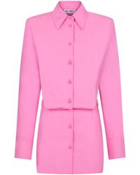 The Attico - The Margot Buttoned Long-Sleeved Shirt Dress - Lyst