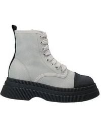Ganni - Two-Tone Non-Slip Platform Boots - Lyst