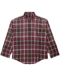 Balenciaga - Zip-Up Checked Shirt - Lyst