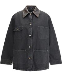 Prada - Long Sleeved Buttoned Jacket - Lyst