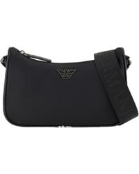 Emporio Armani - Logo Plaque Shoulder Bag - Lyst