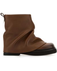 The Attico - The Round Toe Robin Ankle Boots - Lyst