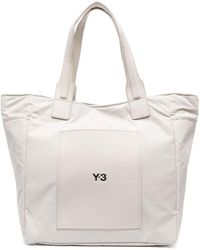 Y-3 - Lux Logo Printed Large Tote Bag - Lyst