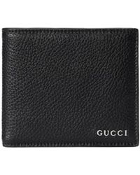 Gucci - Logo Plaque Bifold Wallet - Lyst