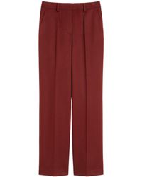 Max Mara - Menswear-Style Camel Trousers - Lyst
