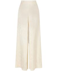 Johanna Ortiz - Satin Jacquard Wide-Leg Pant - Lyst
