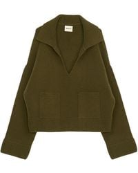 KHAITE - Long Sleeve Sweater - Lyst