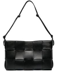 Bottega Veneta - Cassette Intreccio-Leather Shoulder Bag - Lyst