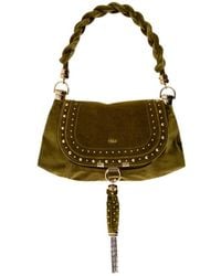 Chloé - Chloé Velvet Marcie Small Shoulder Bag - Lyst