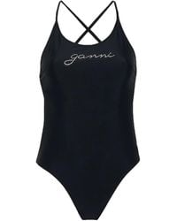 Ganni - Bright-Colored One-Piece Swimsuit - Lyst