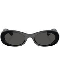 Miu Miu - Eyewear Oval Frame Sunglasses - Lyst