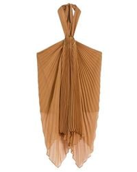 Max Mara - Pleated Valzer Top With Knot And Detail - Lyst