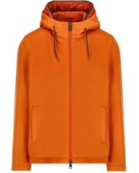 Herno - Zipped Hooded Drawstring Padded Jacket - Lyst