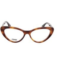 Fendi - Eyewear Cat-Eye Frame Glasses - Lyst