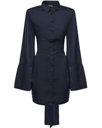 ROTATE BIRGER CHRISTENSEN - Tie-Waist Shirt Dress - Lyst