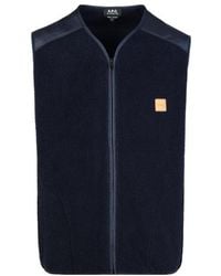 A.P.C. - 'nate' Polyester Vest - Lyst