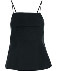 Semicouture - Semi Couture Linen Cut-Out Top - Lyst